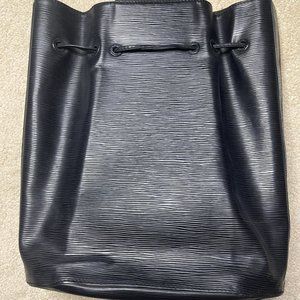 Vintage Louis Vuitton Black Epi Leather Sac A Dos Sling Backpack